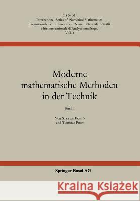 Moderne Mathematische Methoden in Der Technik Fenyö 9783034858540