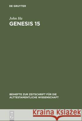 Genesis 15 Ha, John 9783110112061 De Gruyter