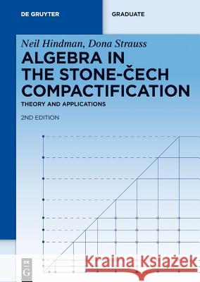 Algebra in the Stone-Cech Compactification: Theory and Applications Neil Hindman, Dona Strauss 9783110256239 De Gruyter