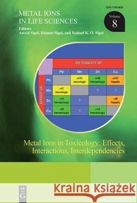 Metal Ions in Toxicology: Effects, Interactions, Interdependencies Astrid Sigel, Helmut Sigel, Roland K.O. Sigel 9783110442816