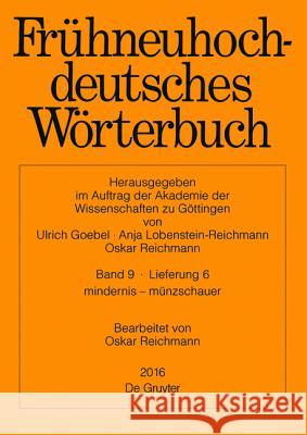 Mindernis - Mnzschauer Oskar Reichmann 9783110456721 de Gruyter Mouton