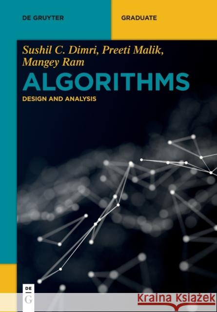 Algorithms: Design and Analysis Dimri, Sushil C. 9783110693416