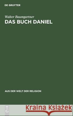 Das Buch Daniel Walter Baumgartner 9783111026626
