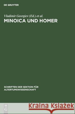 Minoica Und Homer Georgiev, Vladimir 9783112482155