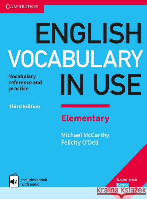 English Vocabulary in Use Elementary 3rd Edition, with answers and Enhanced ebook McCarthy, Michael; O'Dell, Felicity 9783125410145 Cambridge University Press