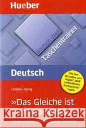 Deutsch Uben - Taschentrainer: Taschentrainer  9783192574931 Max Hueber Verlag