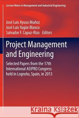 Project Management and Engineering: Selected Papers from the 17th International Aeipro Congress Held in Logroño, Spain, in 2013 Ayuso Muñoz, José Luis 9783319384580 Springer
