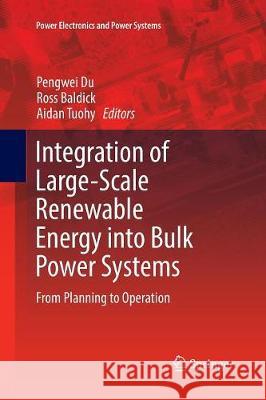 Integration of Large-Scale Renewable Energy Into Bulk Power Systems: From Planning to Operation Du, Pengwei 9783319857008