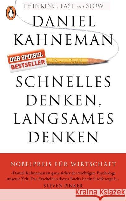 Schnelles Denken, langsames Denken Kahneman, Daniel 9783328100348 Penguin Verlag München