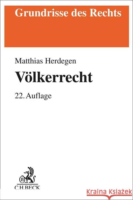 Völkerrecht Herdegen, Matthias 9783406803857