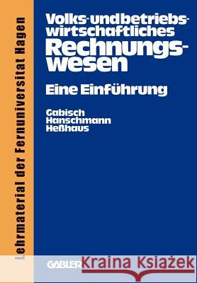 Volks- Und Betriebswirtschaftliches Rechnungswesen: Eine Einführung Gabisch, Günter 9783409101219 Gabler Verlag