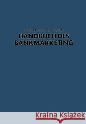 Handbuch Des Bankmarketing Joachim S 9783409147095 Gabler Verlag
