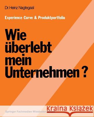 Experience Curve & Produktportfolio Wie Überlebt Mein Unternehmen? Nagtegaal, Heinz 9783409304313 Gabler Verlag