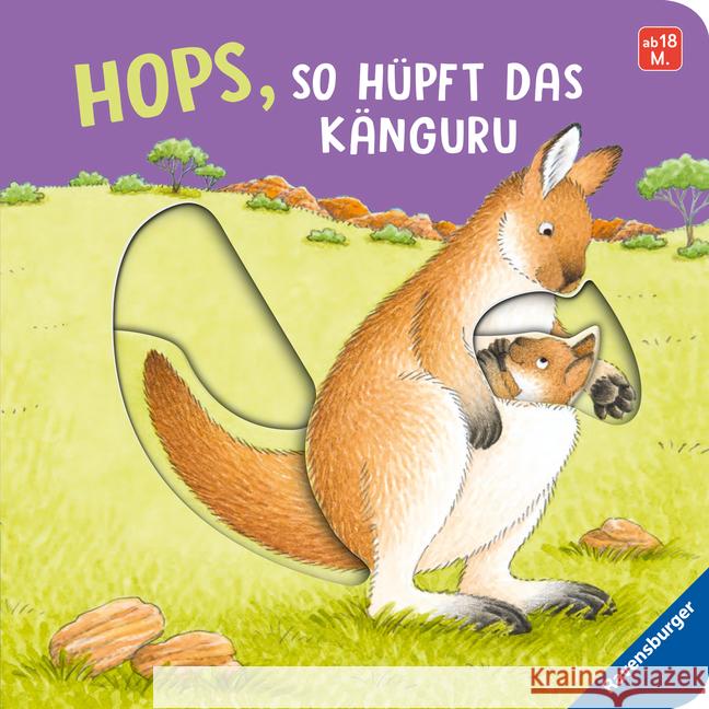 Hops, so hüpft das Känguru Nahrgang, Frauke 9783473417759 Ravensburger Verlag