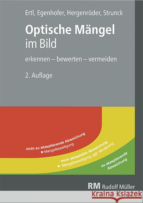 Optische Mängel im Bild, 2. Auflage Ertl, Ralf, Egenhofer, Martin, Hergenröder, Michael 9783481043704