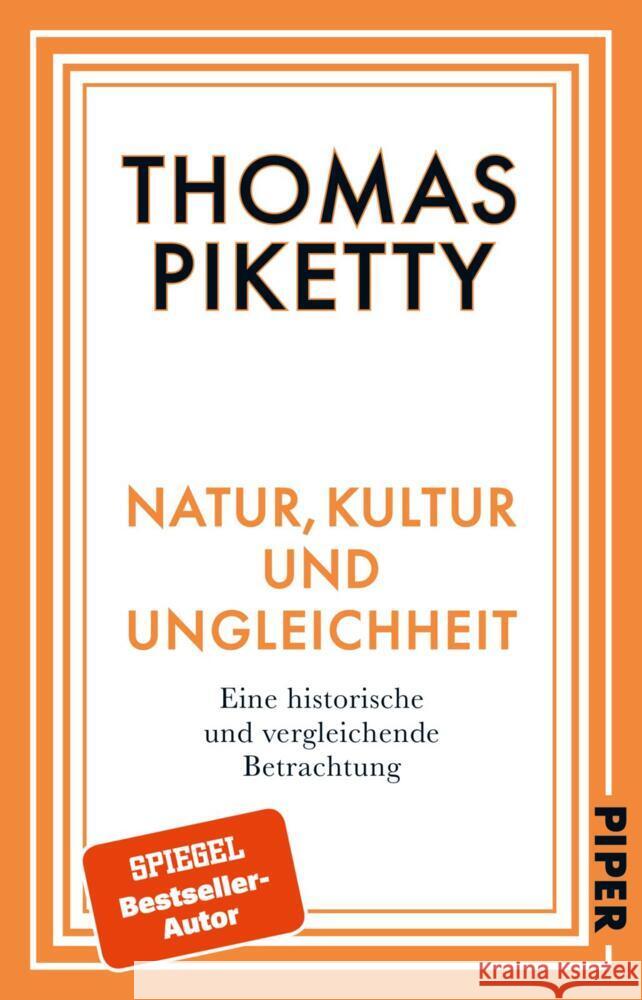 Natur, Kultur und Ungleichheit Piketty, Thomas 9783492320214