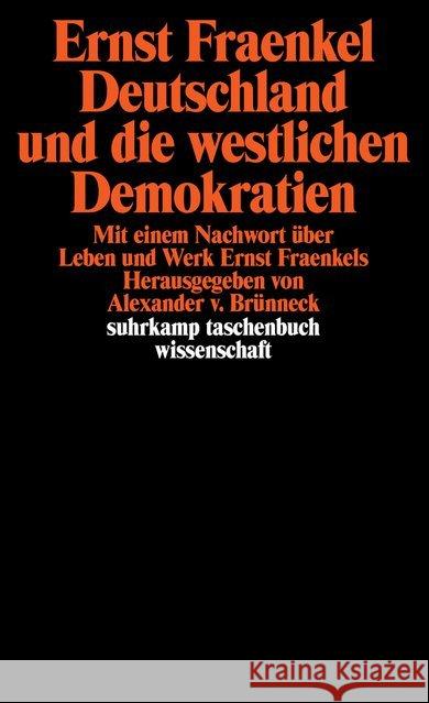 Deutschland und die westlichen Demokratien Fraenkel, Ernst 9783518284865