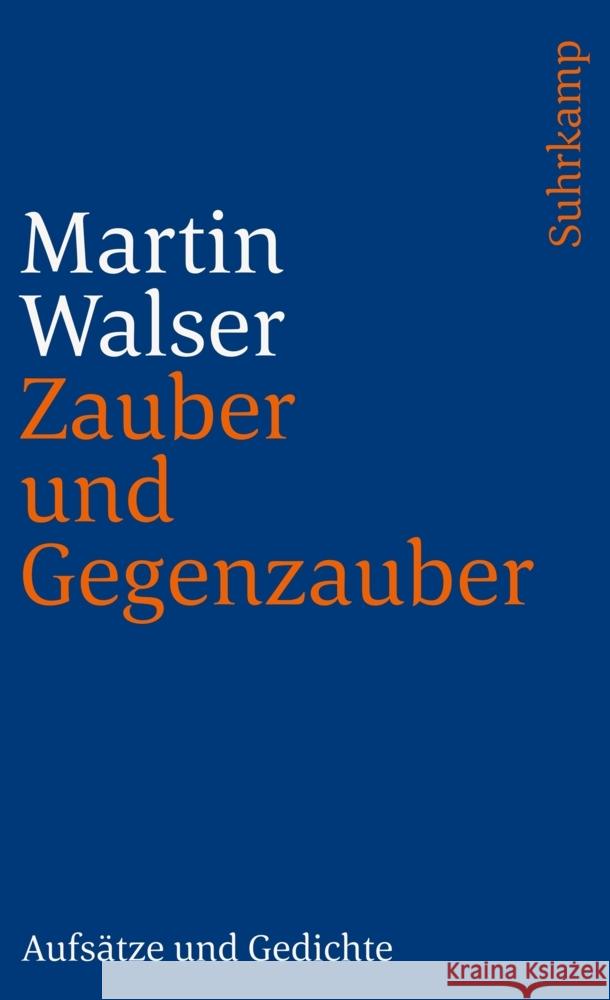Zauber und Gegenzauber Walser, Martin 9783518398272