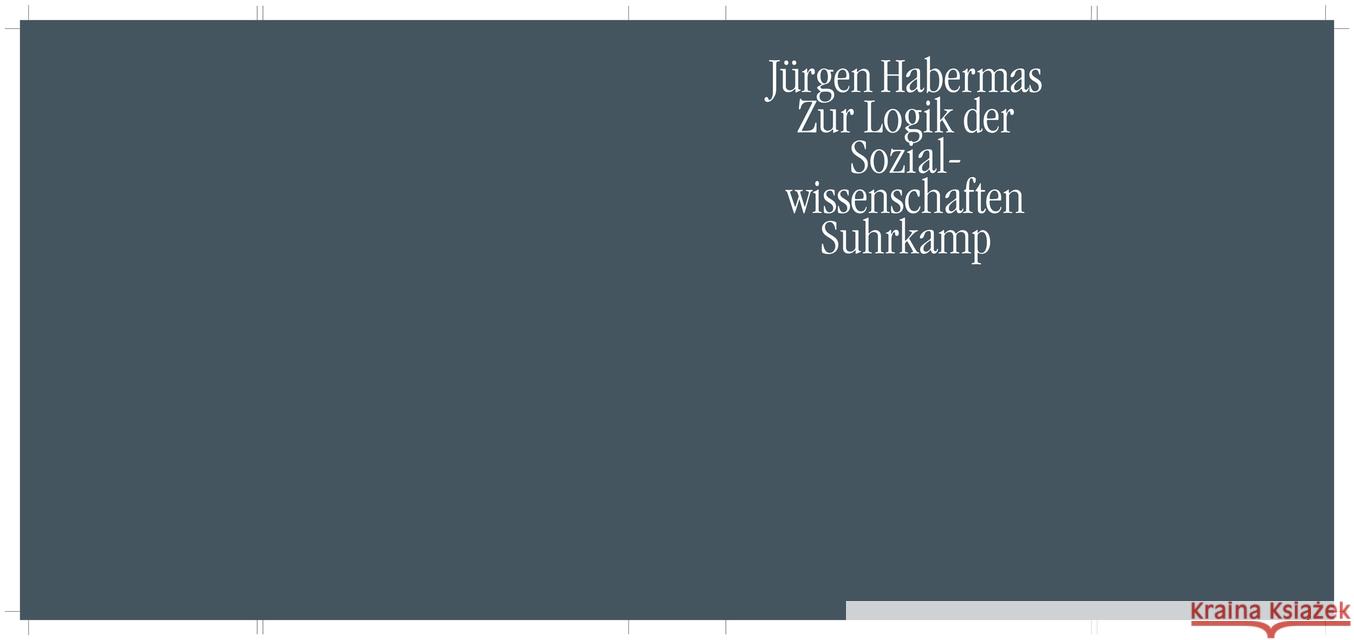Zur Logik der Sozialwissenschaften Habermas, Jürgen 9783518576229