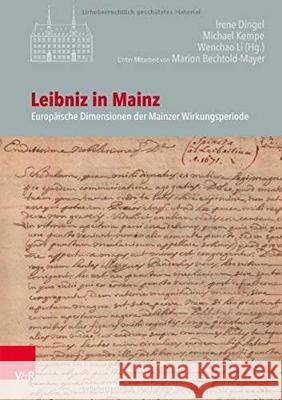 Leibniz in Mainz Dingel, Irene 9783525571279