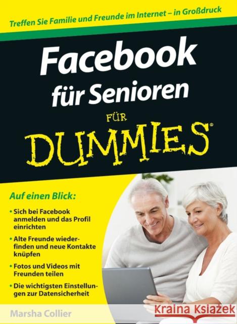 Facebook fur Senioren fur Dummies Marsha Collier Marion Thomas  9783527708369 Wiley-VCH Verlag GmbH