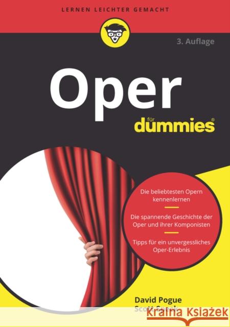 Oper für Dummies Pogue, David; Speck, Scott 9783527713356 John Wiley & Sons