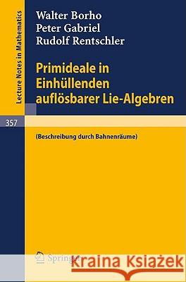Primideale in Einhüllenden Auflösbarer Lie-Algebren: (Beschreibung Durch Bahnenräume) Borho, Walter 9783540065616 Springer