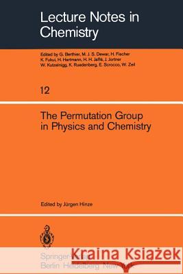 The Permutation Group in Physics and Chemistry J. Hinze 9783540097075 Springer-Verlag Berlin and Heidelberg GmbH & 