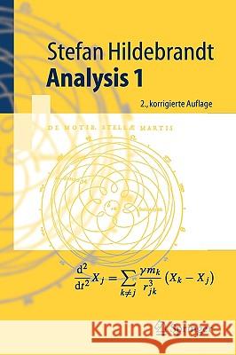 Analysis 1 Stefan Hildebrandt 9783540253686 Springer