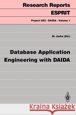Database Application Engineering with Daida Jarke, Matthias 9783540562917