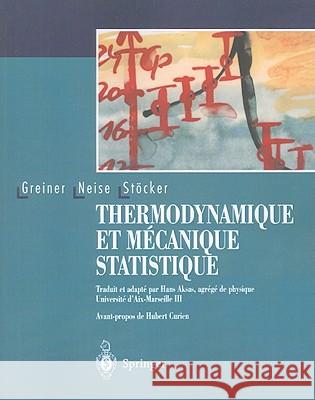 Thermodynamique Et Mécanique Statistique Greiner, Walter 9783540661665