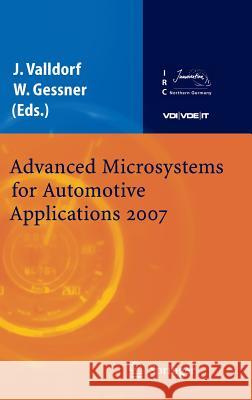Advanced Microsystems for Automotive Applications 2007 Jrgen Valldorf Wolfgang Gessner 9783540713241 Springer