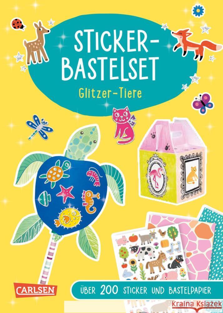 Sticker-Bastelset: Glitzer-Tiere Poitier, Anton 9783551191892