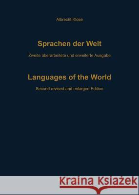Sprachen Der Welt Albrecht Klose K G Saur Books 9783598114045 K. G. Saur