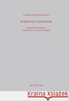 Fomenta Campaniae Hönscheid, Christoph 9783598778025 K. G. Saur