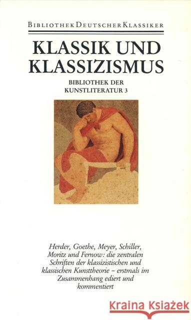 Klassik und Klassizismus Pfotenhauer, Helmut Sprengel, Peter Boehm, Gottfried 9783618670308