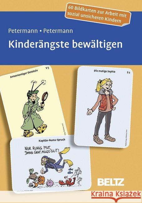 Kinderängste bewältigen, Bildkarten : 60 Bildkarten zur Arbeit mit sozial unsicheren Kindern mit 16-seitigem Booklet Petermann, Ulrike; Petermann, Franz 9783621283076