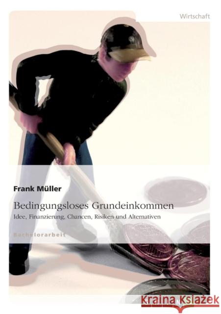 Bedingungsloses Grundeinkommen: Idee, Finanzierung, Chancen, Risiken und Alternativen Müller, Frank 9783640193363 Grin Verlag