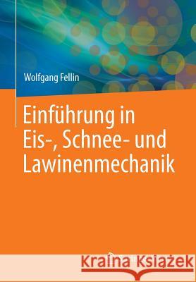 Einführung in Eis-, Schnee- Und Lawinenmechanik Fellin, Wolfgang 9783642259616
