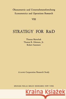 Strategy for R&d: Studies in the Microeconomics of Development Marschak, T. 9783642460975 Springer