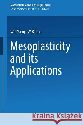 Mesoplasticity and Its Applications Yang, Wei 9783642500428