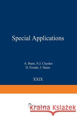Special Applications A. Bunn N. J. Clayden D. Freude 9783642500480