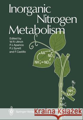 Inorganic Nitrogen Metabolism Wolfram R. Ullrich Pedro J. Aparicio Philip J. Syrett 9783642718922 Springer