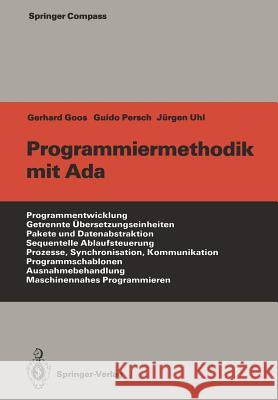 Programmiermethodik Mit ADA Goos, Gerhard 9783642718953 Springer