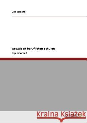 Gewalt an beruflichen Schulen Süßmann, Uli 9783656060611 Grin Verlag