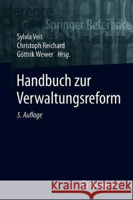 Handbuch Zur Verwaltungsreform Veit, Sylvia 9783658215620 Springer vs