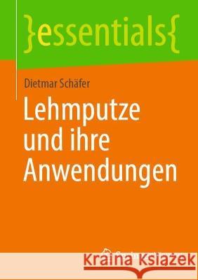 Lehmputze Und Ihre Anwendungen Schäfer, Dietmar 9783658375157 Springer Fachmedien Wiesbaden
