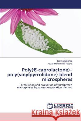 Poly(Є-caprolactone)-poly(vinylpyrrolidone) blend microspheres Khan Ikram Ullah 9783659613302