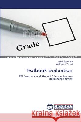 Textbook Evaluation Azadsarv, Mehdi 9783659638626 LAP Lambert Academic Publishing