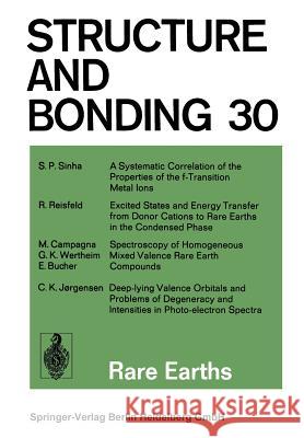Structure and Bonding Jack D. Dunitz Peter Hemmerich James A. Ibers 9783662155028 Springer